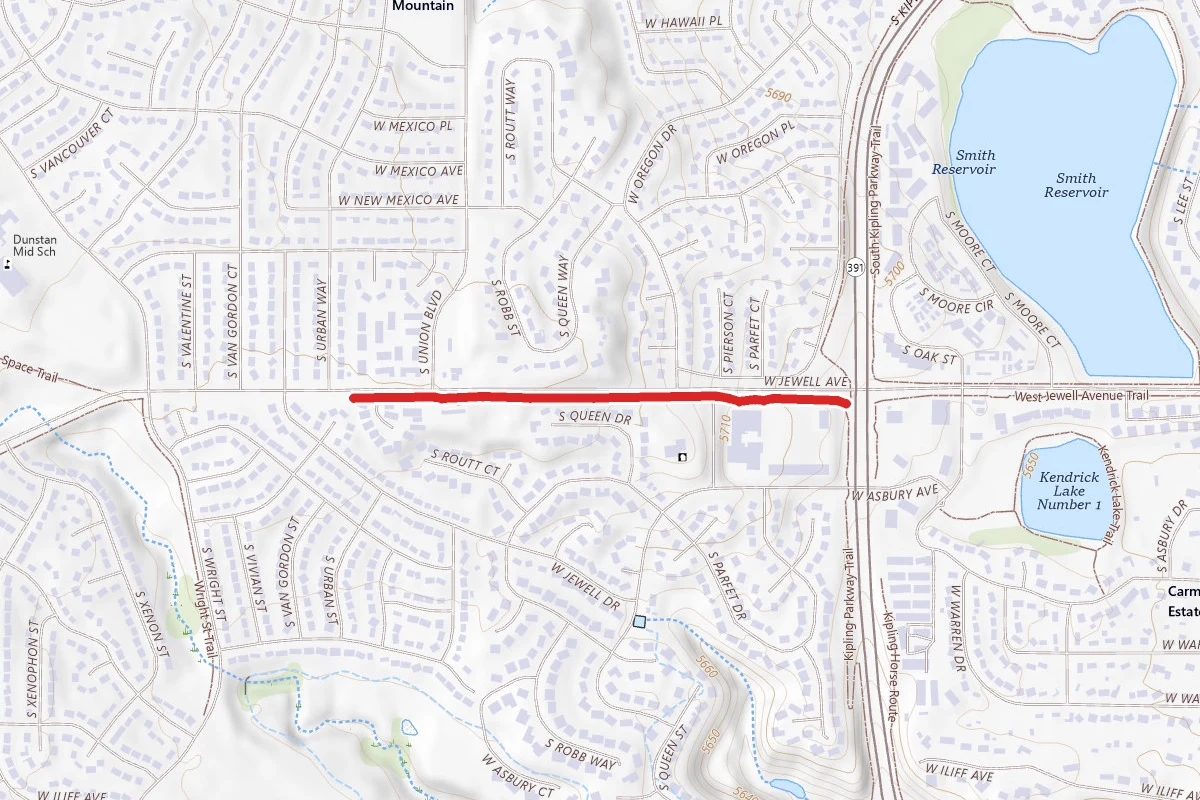 West Jewell Avenue Trail