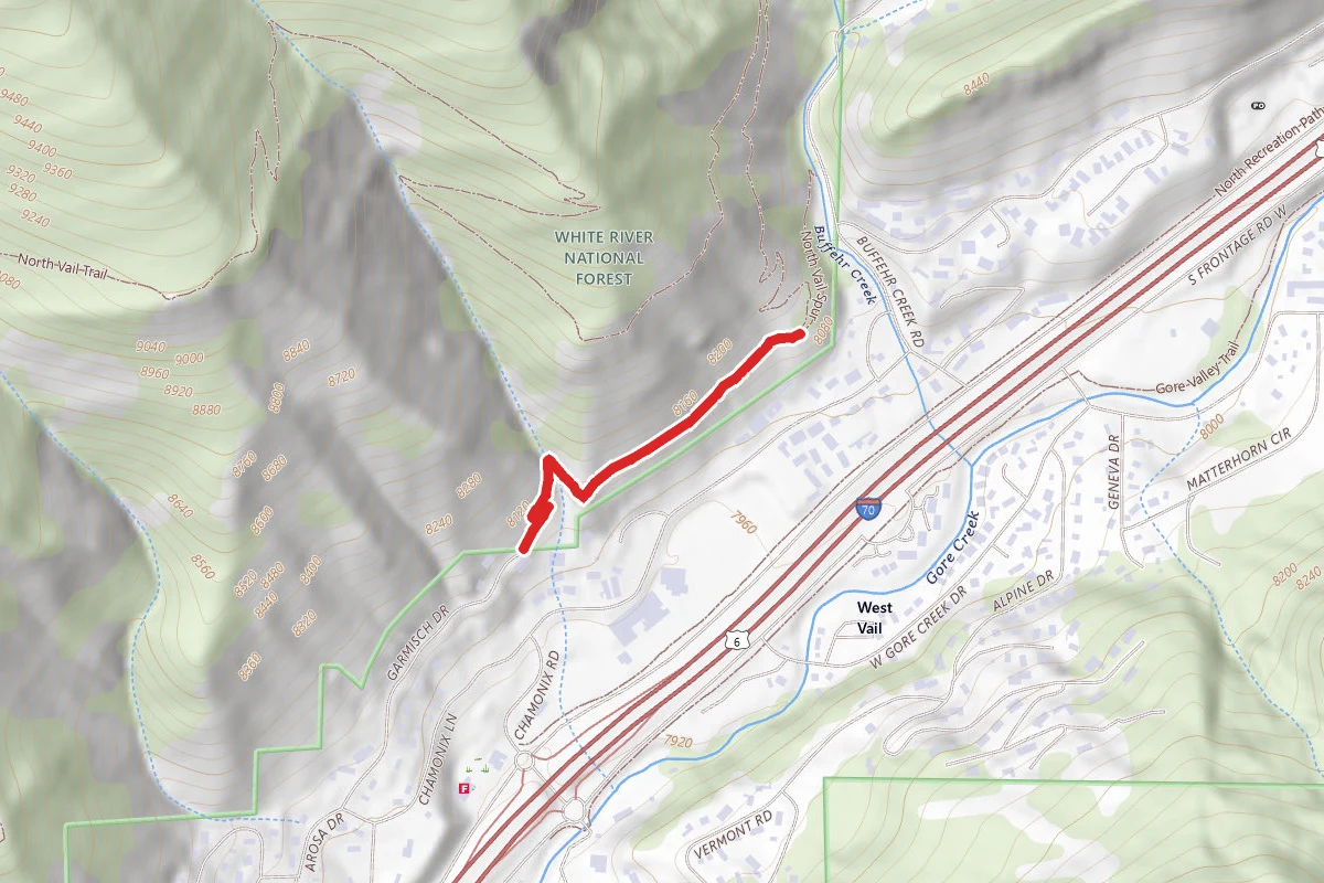 North Vail Trail Garmisch Spur