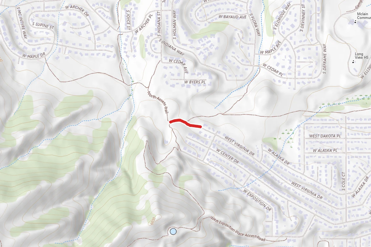 West Virginia Drive Access Trail