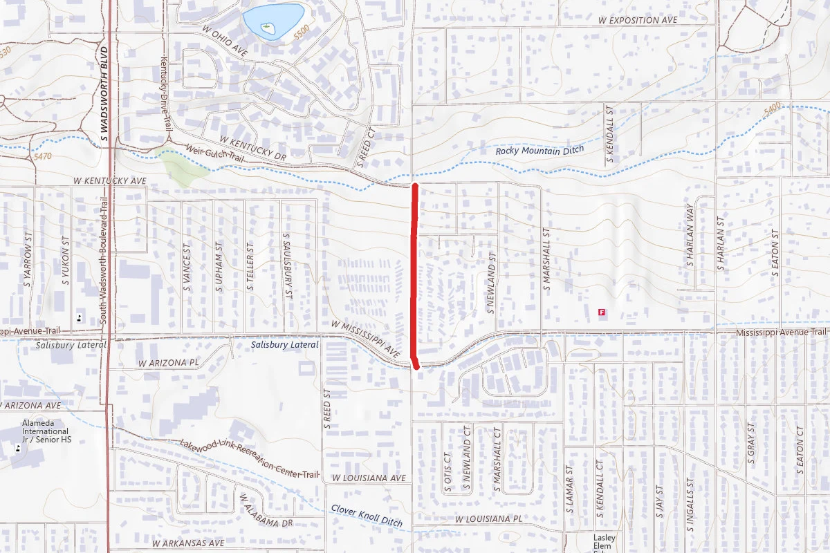 South Pierce St Trail