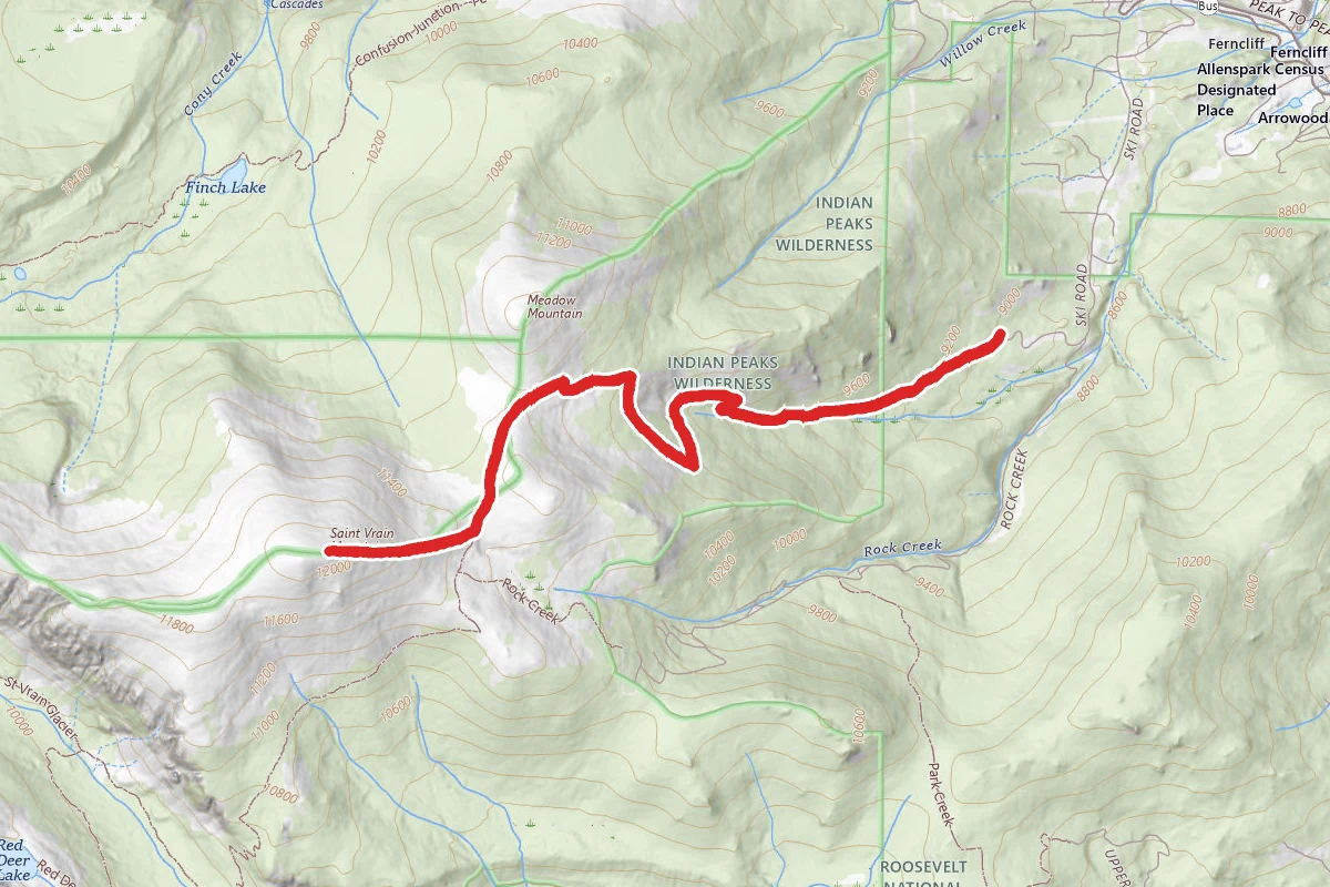 Saint Vrain Mountain Trail