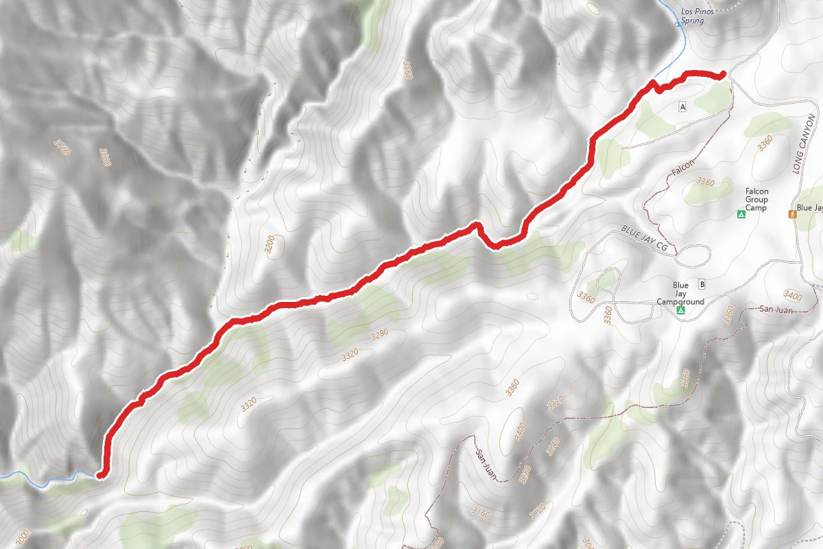 Upper Hot Spring Canyon to Falls Trail