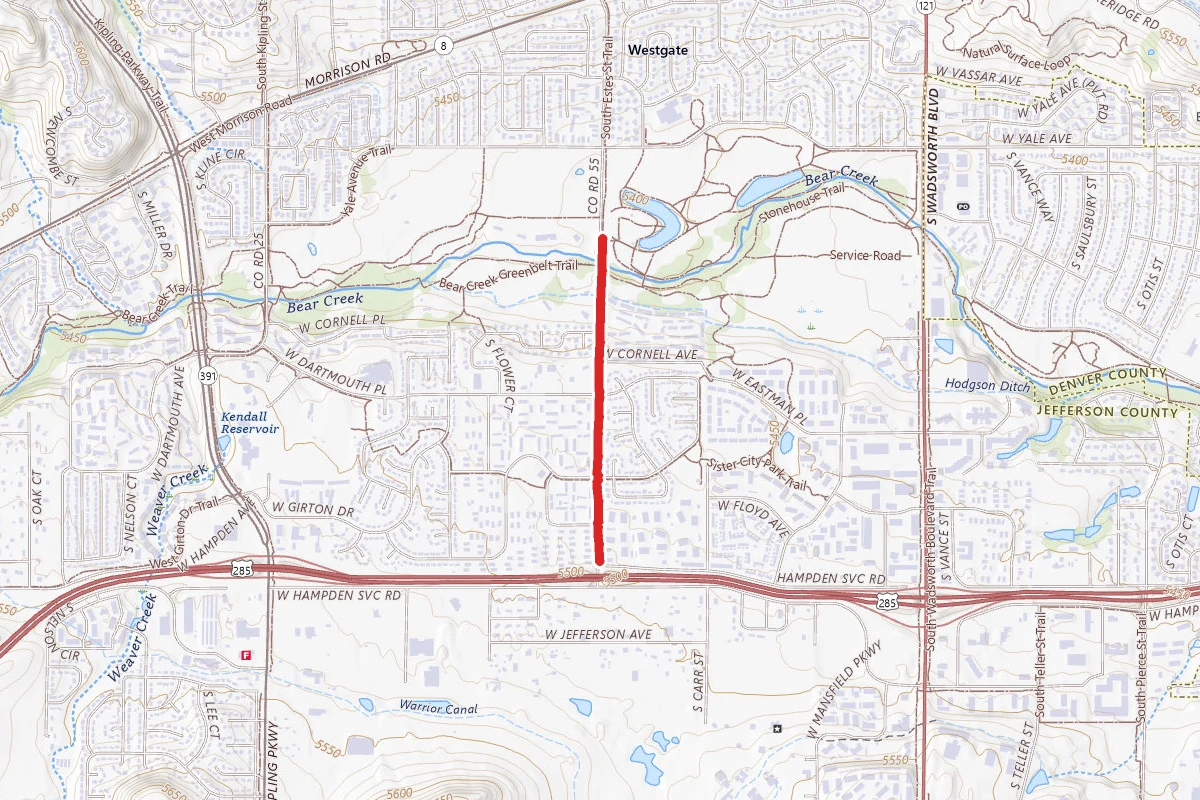South Estes St Trail
