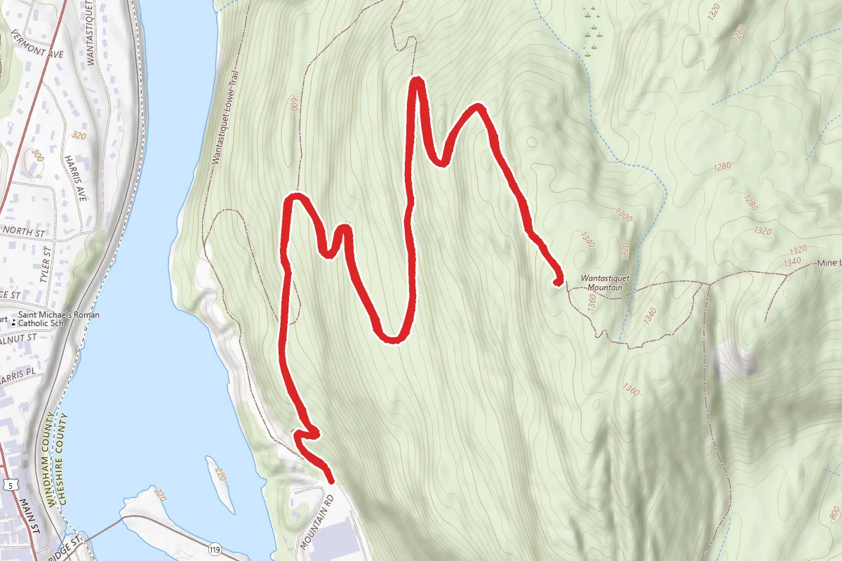 Wantastiquet Natural Area Summit Trail