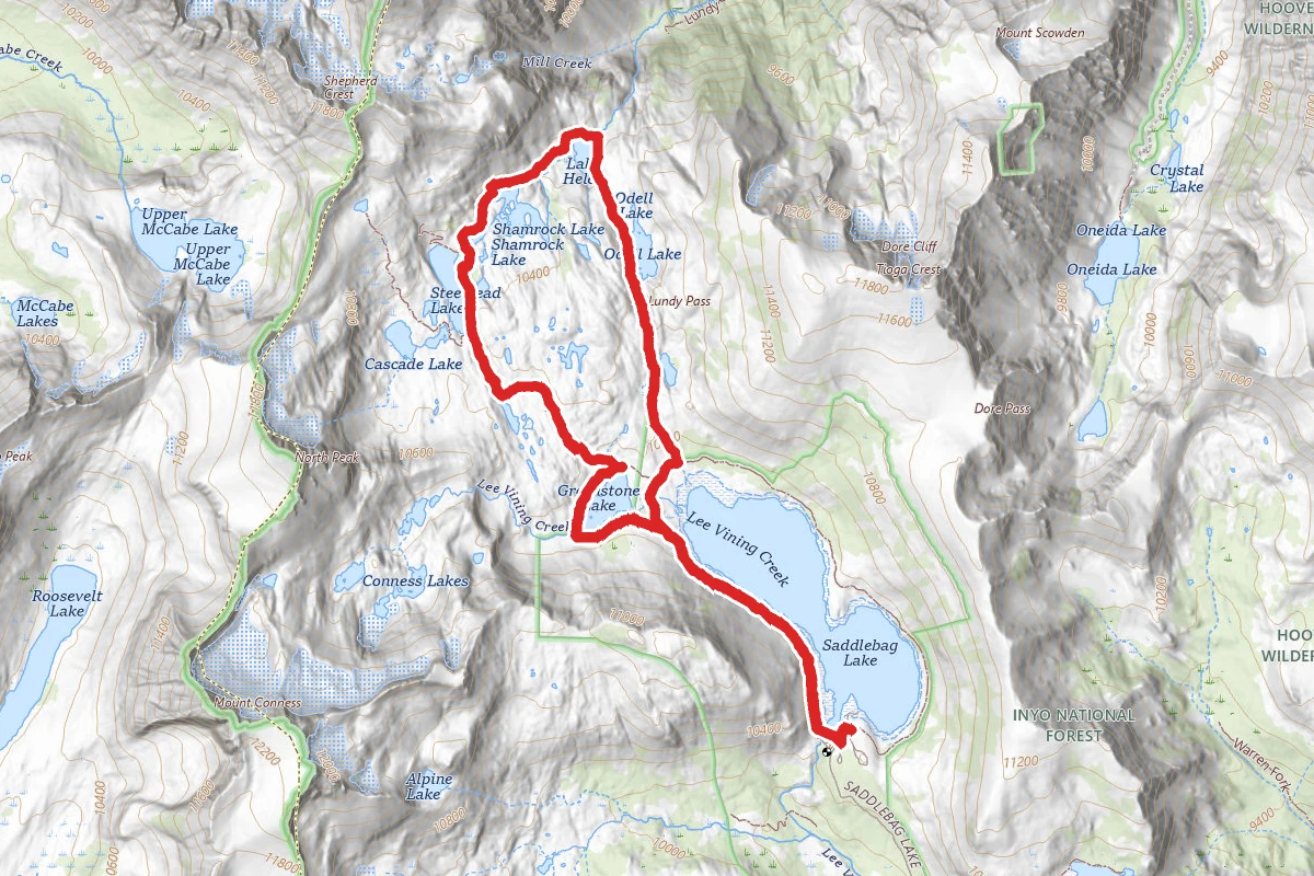 Twenty Lakes Basin Loop Trail