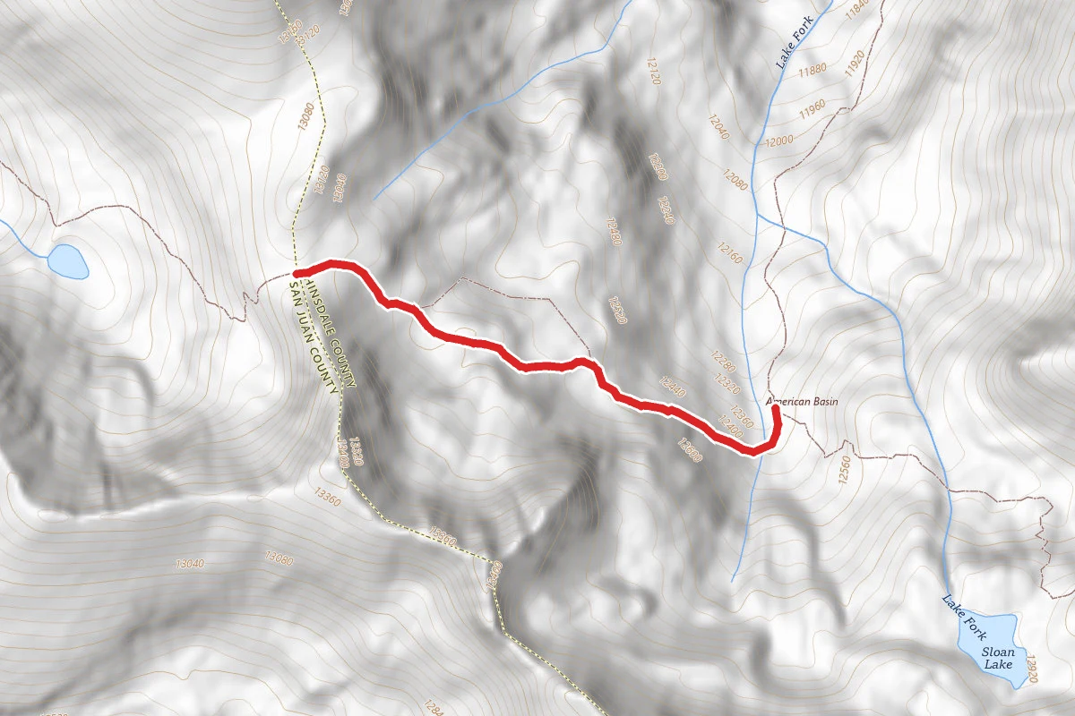 American Basin to Grouse Gulch Trail