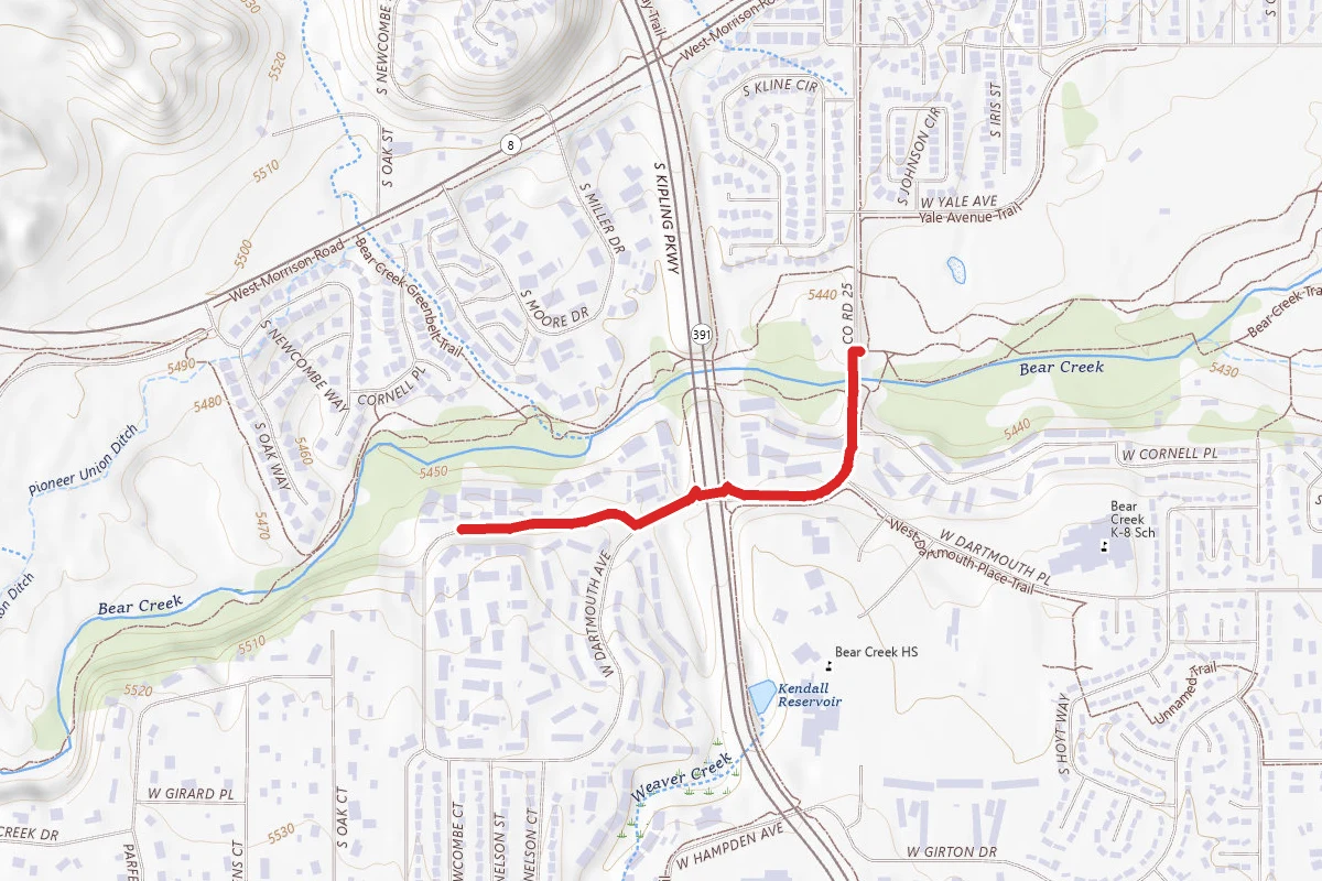 West Dartmouth Avenue Trail