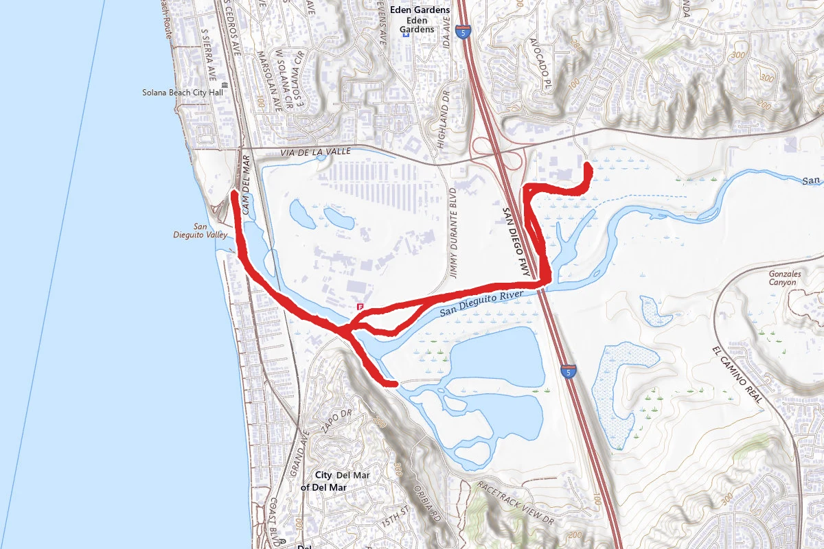 Coast to Crest Trail at the San Dieguito Lagoon