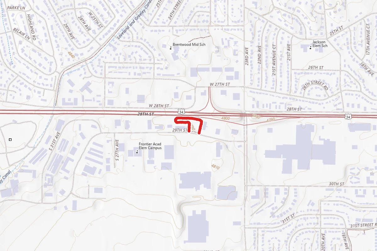 Gallery Green Trail route map