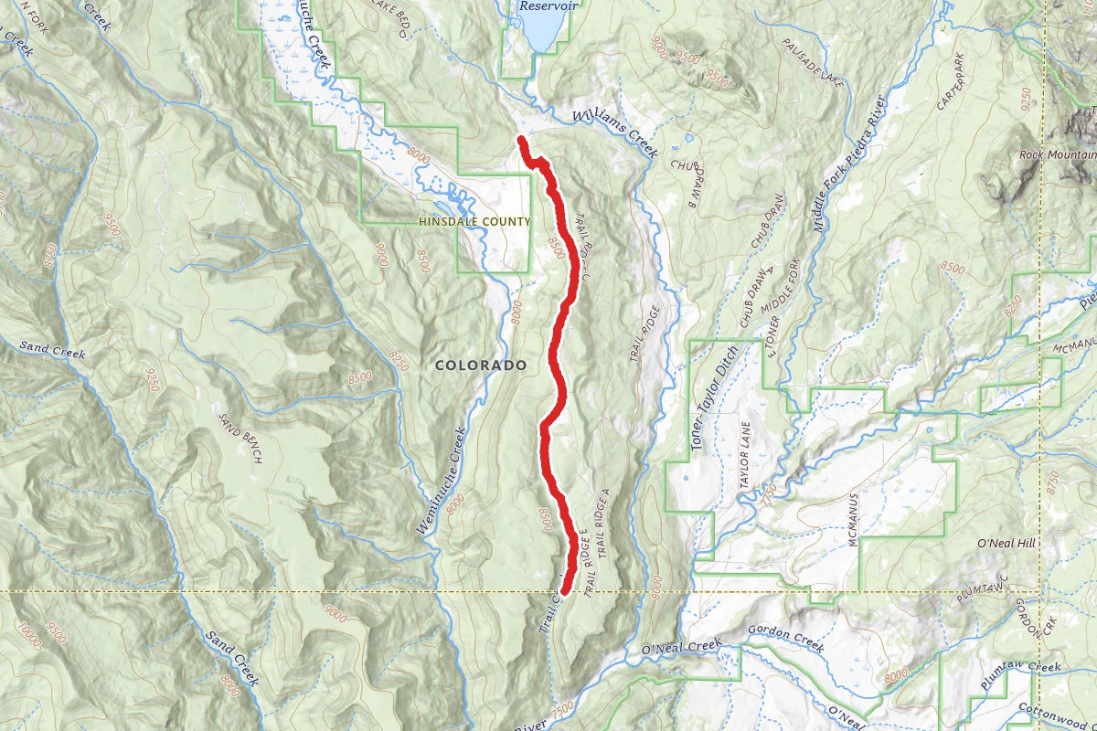 Piedra Stock Drive Trail