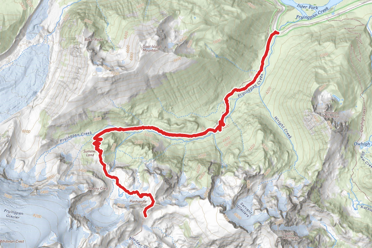 Wonderland Trail to Panhandle Gap