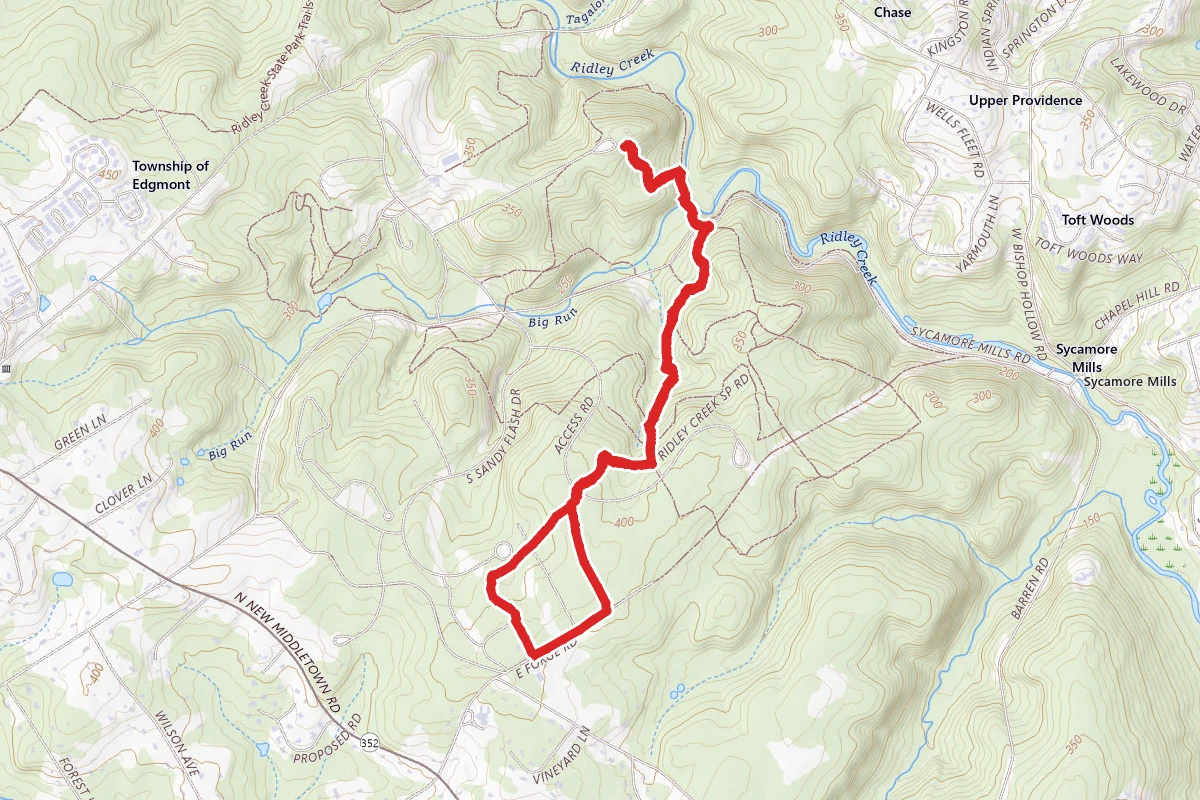 Ridley Creek Blue Trail Loop