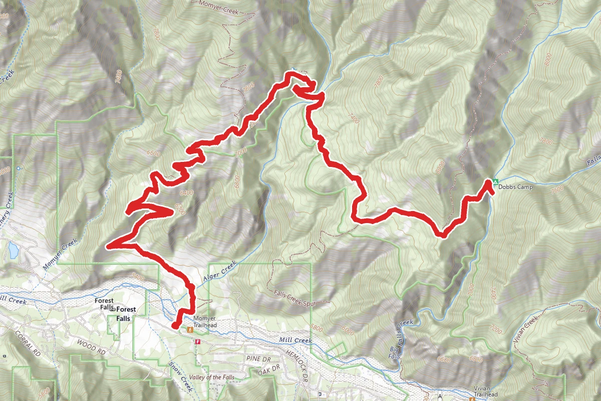 Momyer Creek Trail to Dobbs Cabin