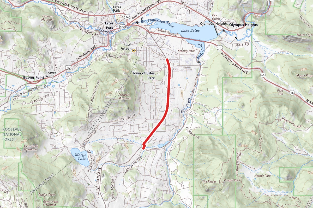 Saint Vrain Avenue Trail