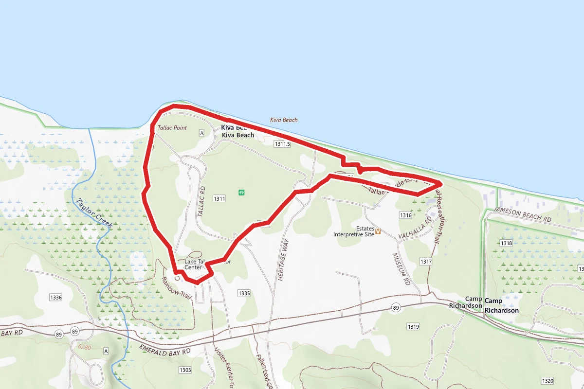 Lake of the Sky Trail and Tallac Historic Site