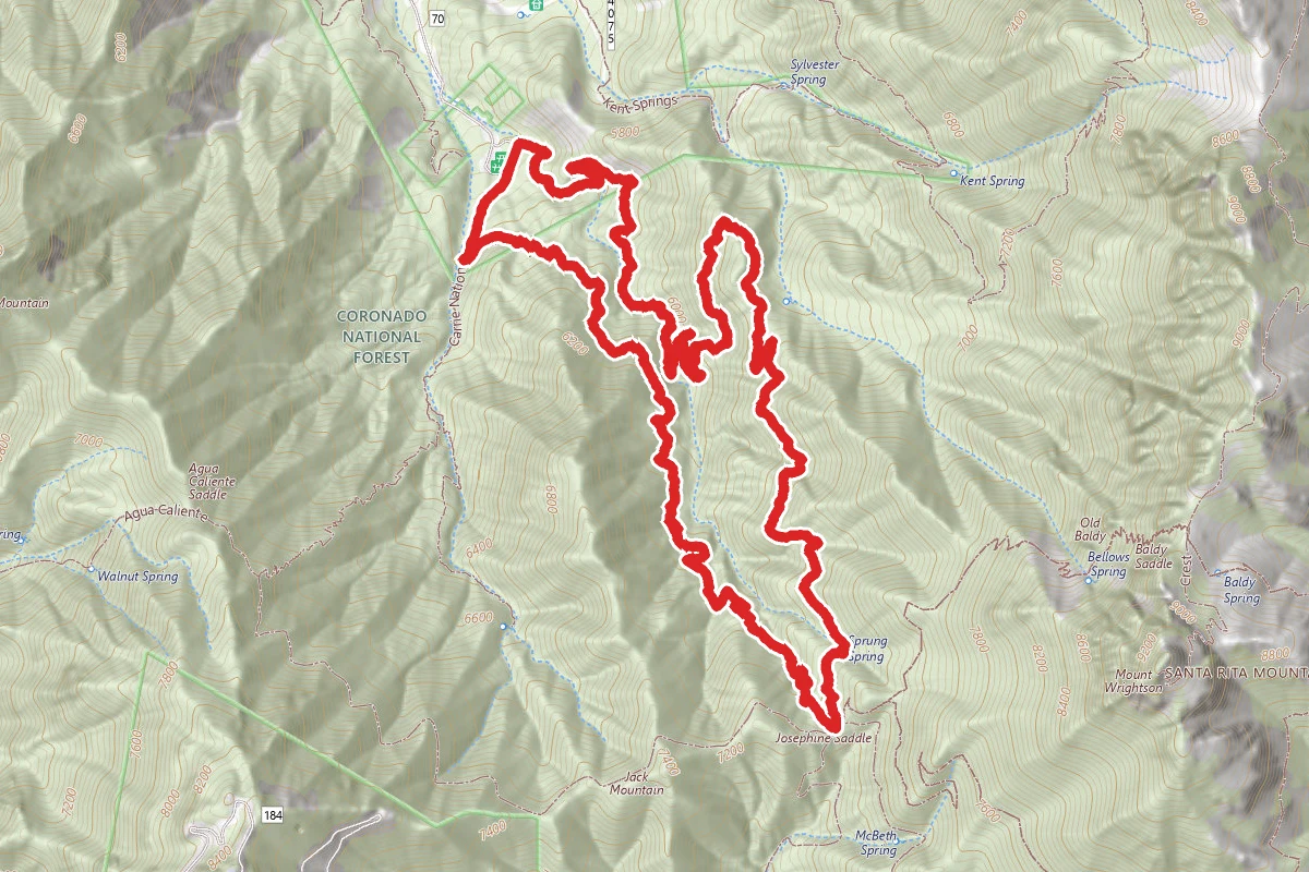 Josephine Saddle via Super Trail