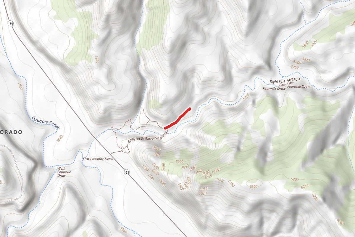 East Four-Mile Draw Trail