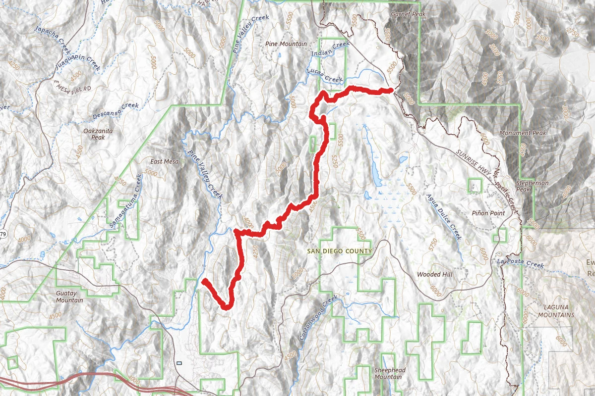 Noble Canyon Trail