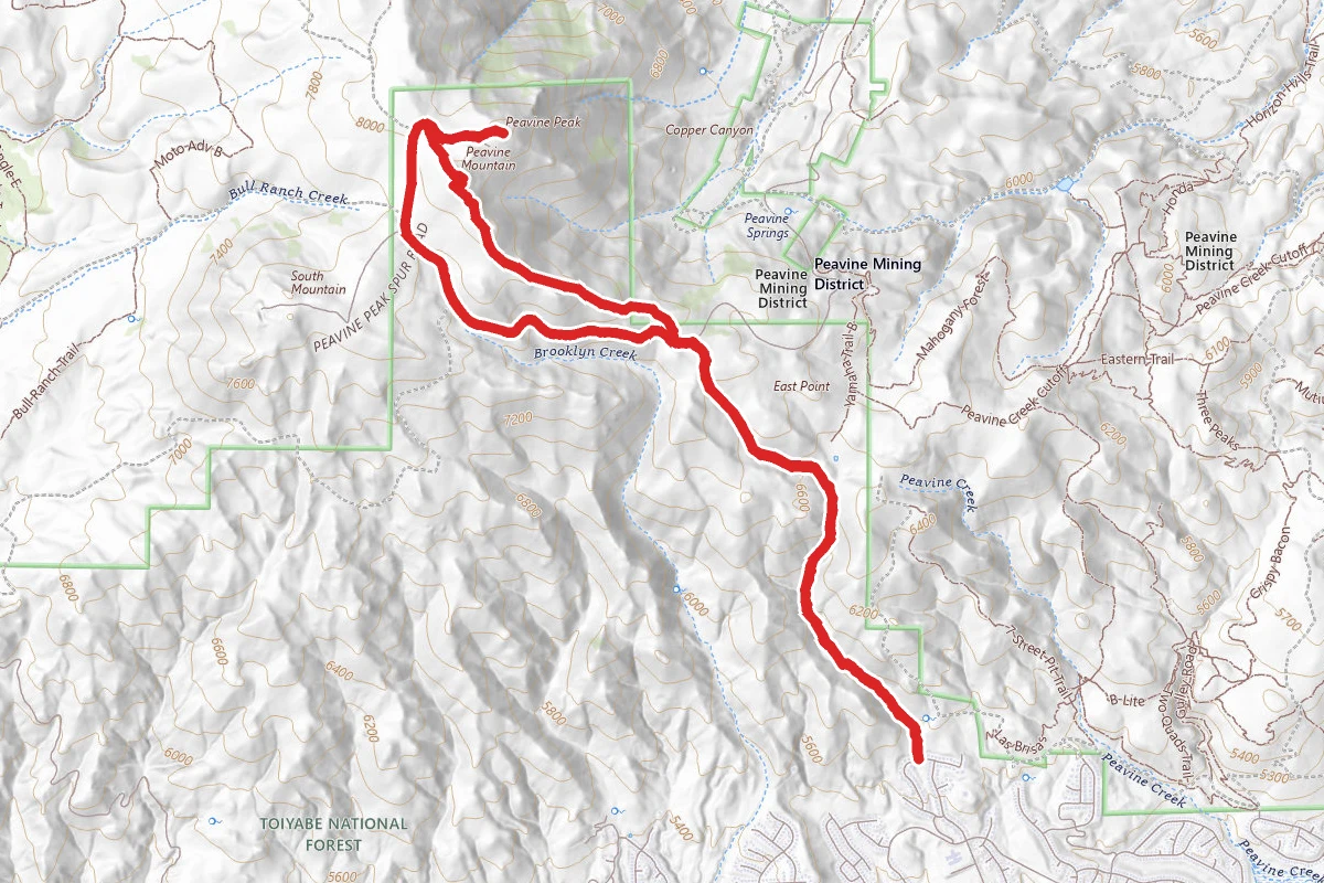 Peavine Peak Trail