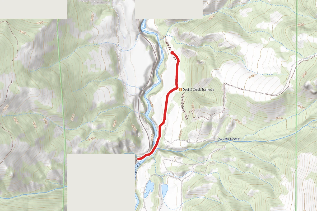 Devil's Creek Trailheads Road