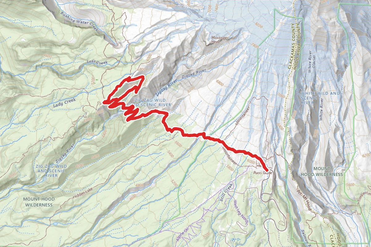 Pacific Crest Trail, Paradise Park Loop 757, and Paradise Park Trail 778
