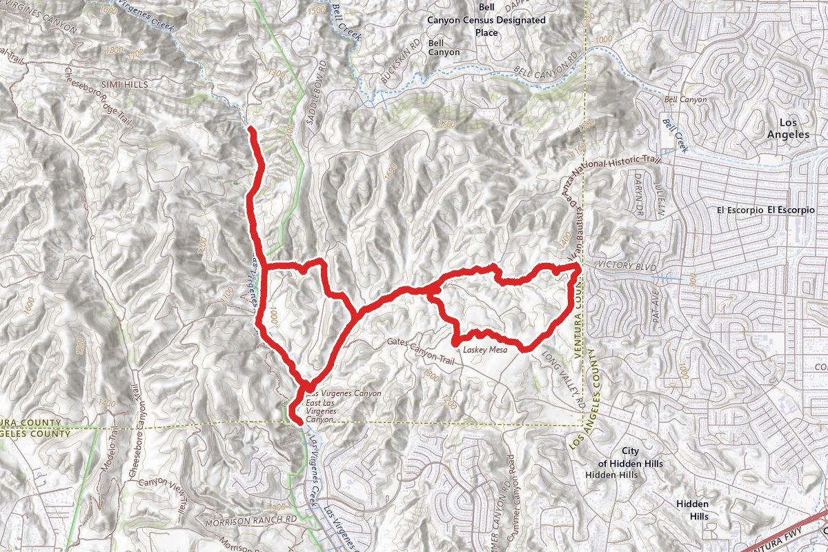 Upper Las Virgenes Canyon Open Space Preserve Trail