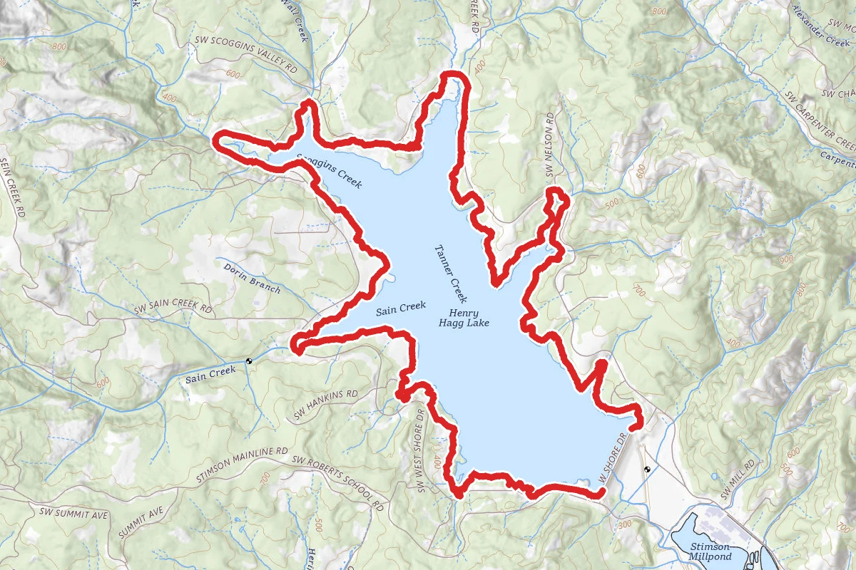 Henry Hagg Lake Trail via SW West Shore Drive