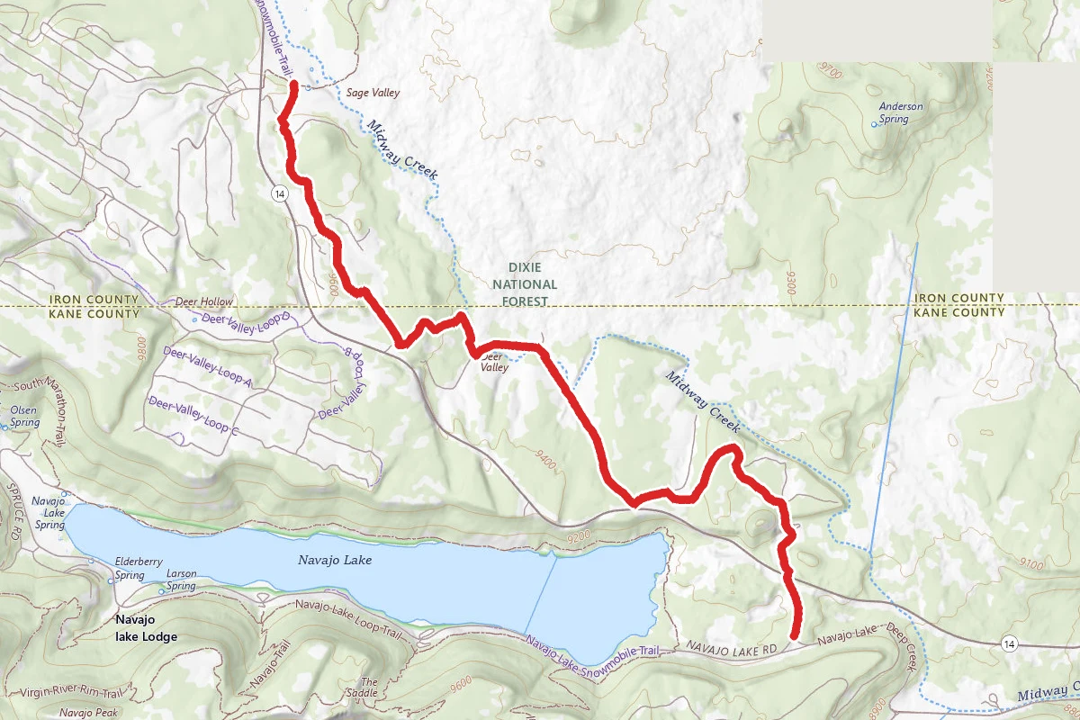 Sage Valley Snowmobile Trail