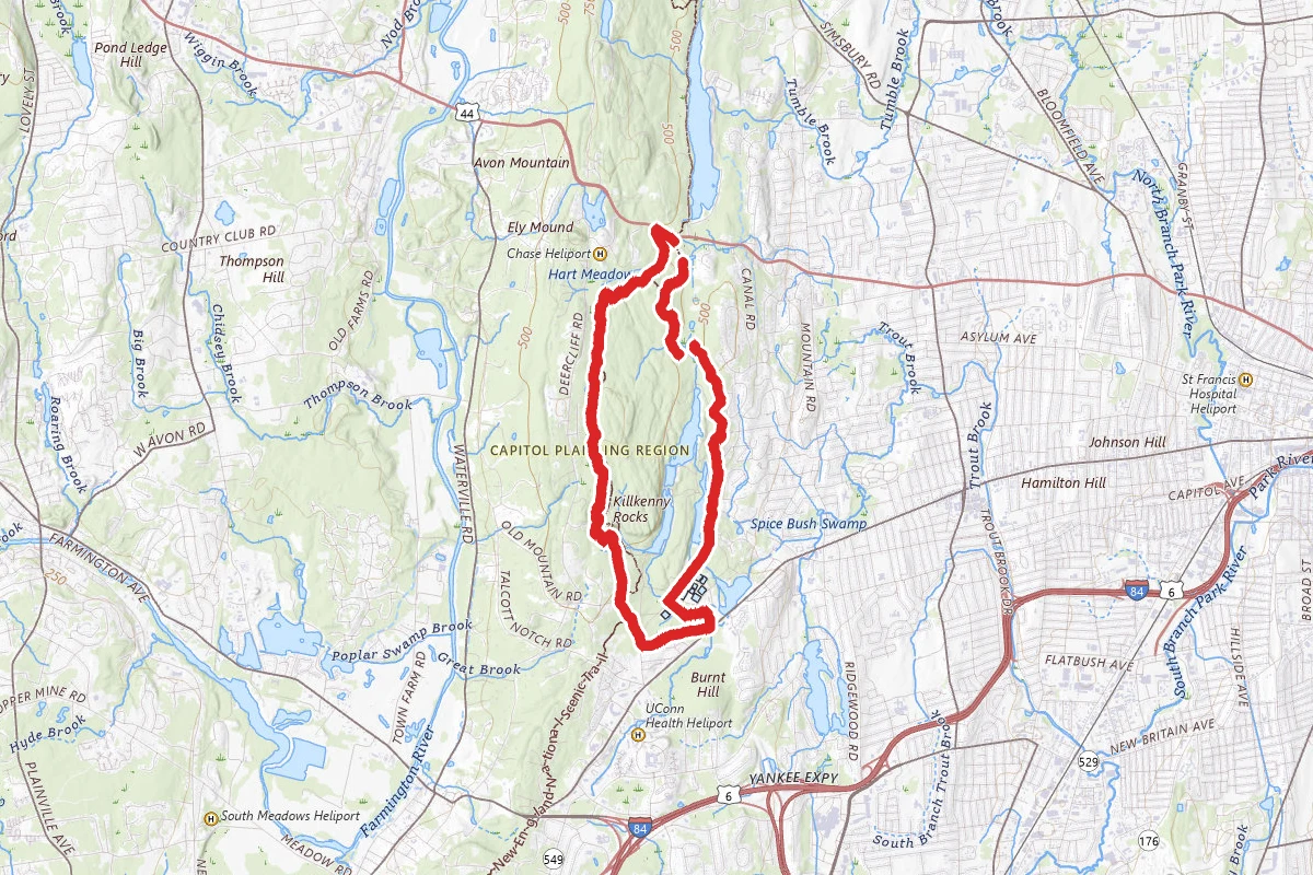 Killkenny Rock and Metacomet Reservoir Loop
