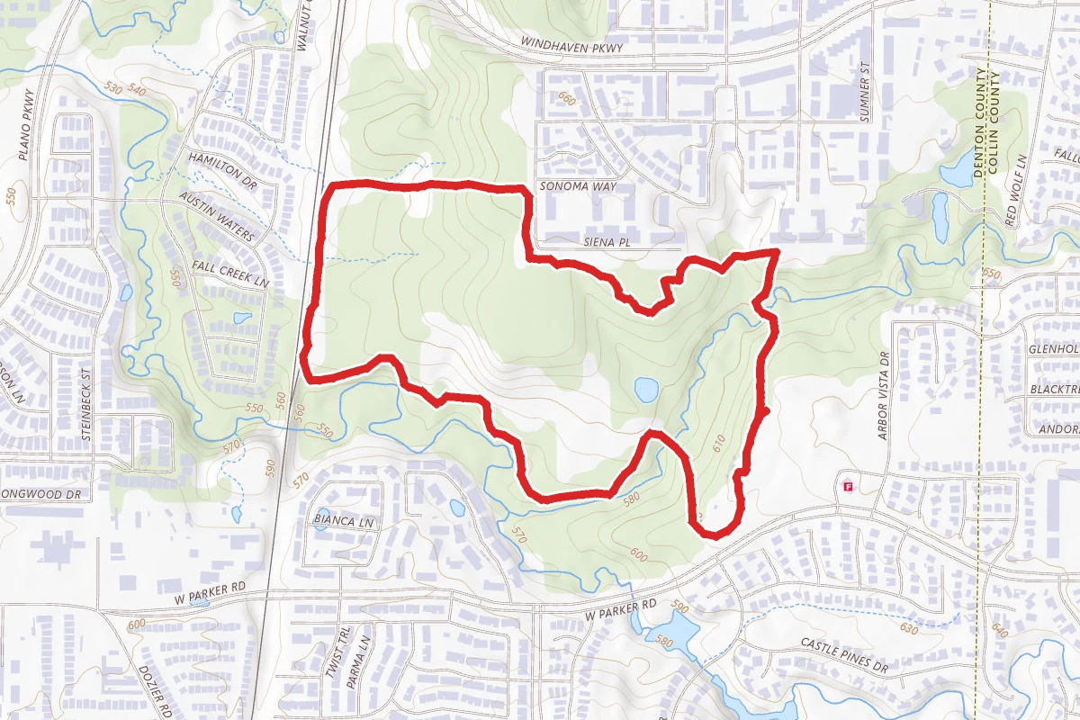 Arbor Hills Nature Preserve Outer Loop