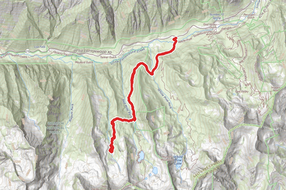 Maybird Gulch Trail to Maybird Lakes
