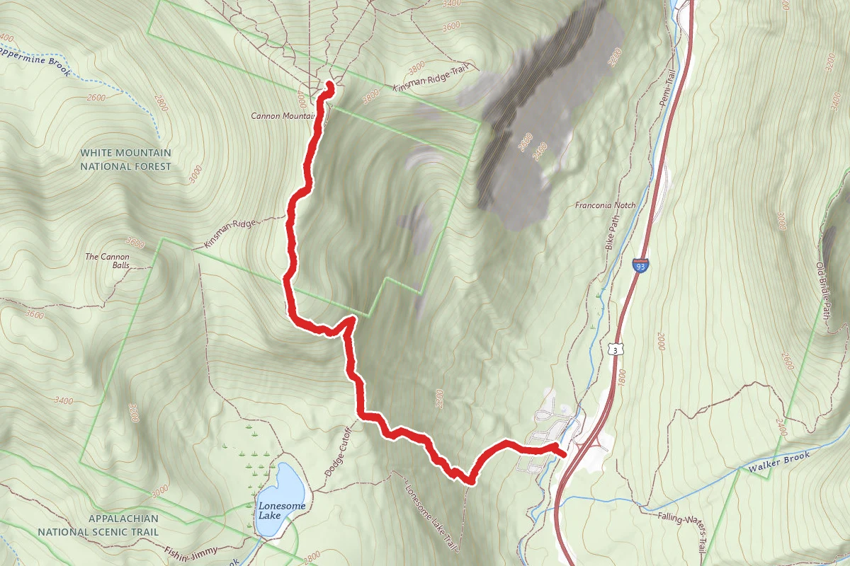 Hi-Cannon Trail to Kinsman Ridge Trail