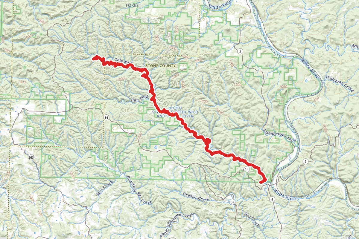 North Sylamore Creek Trail