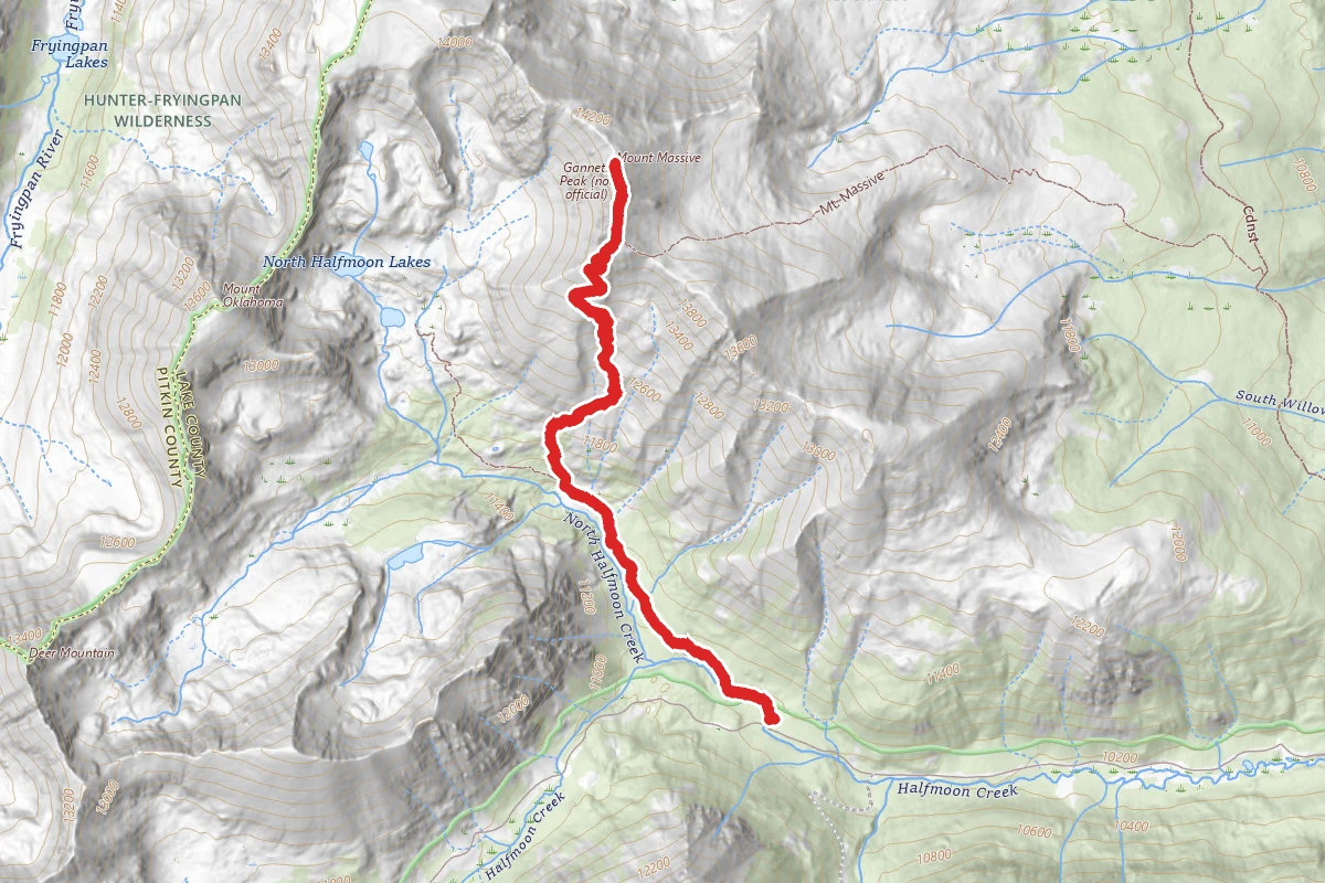 Mount Massive Southwest Slopes Trail