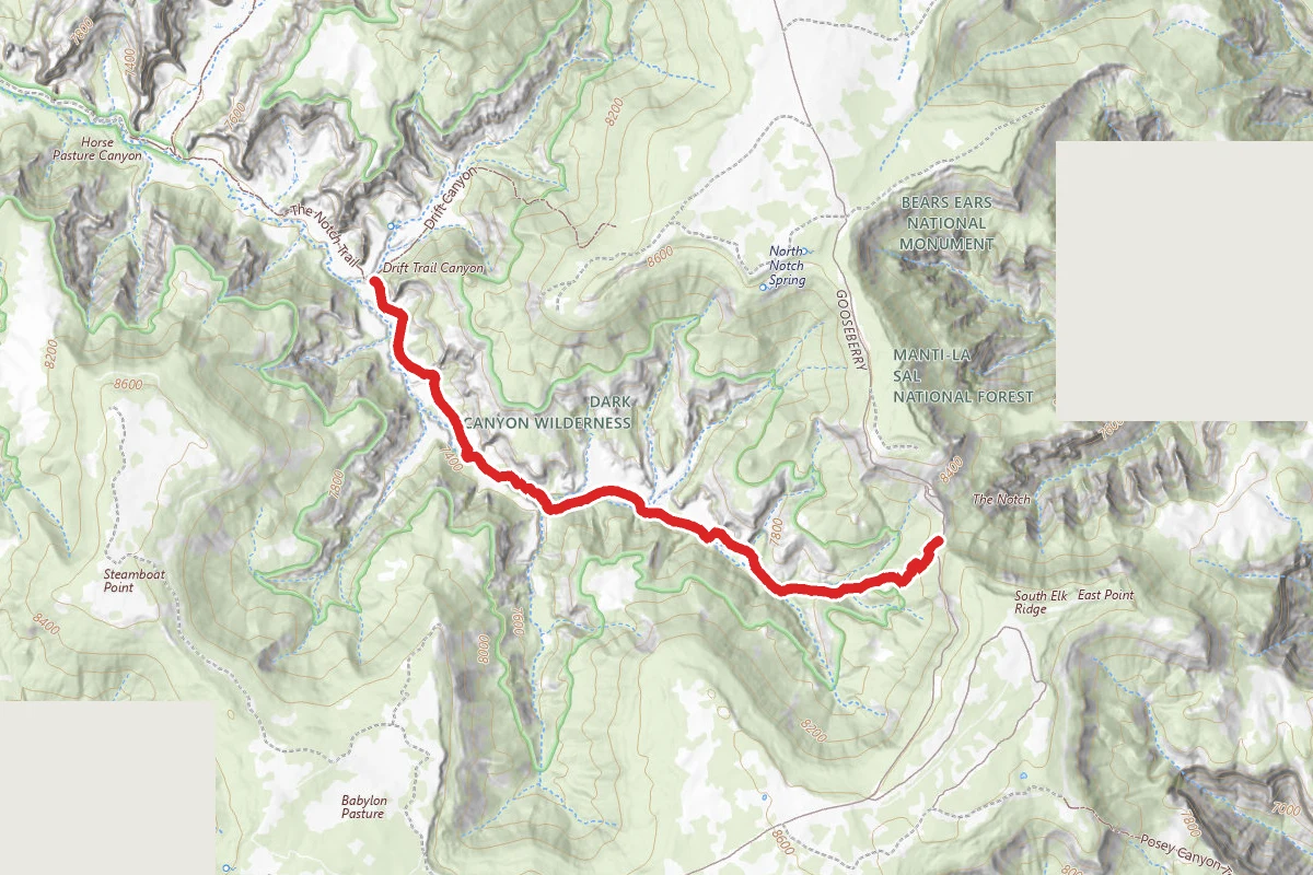 Dark Canyon East (5006)