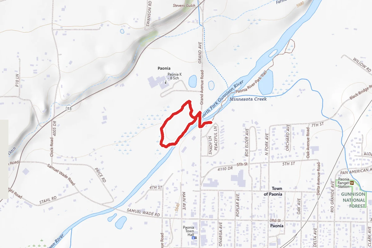Paonia School River Park Trail