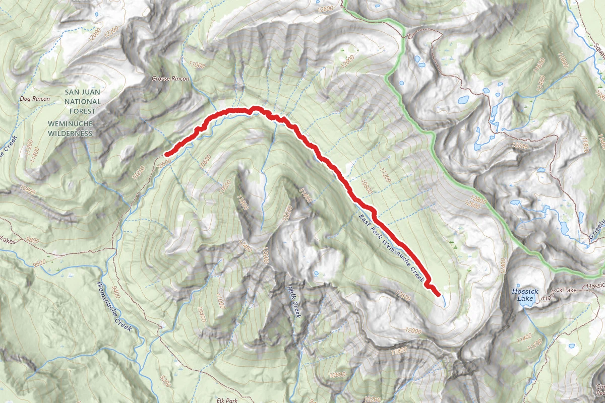 East Fork Weminuche Trail