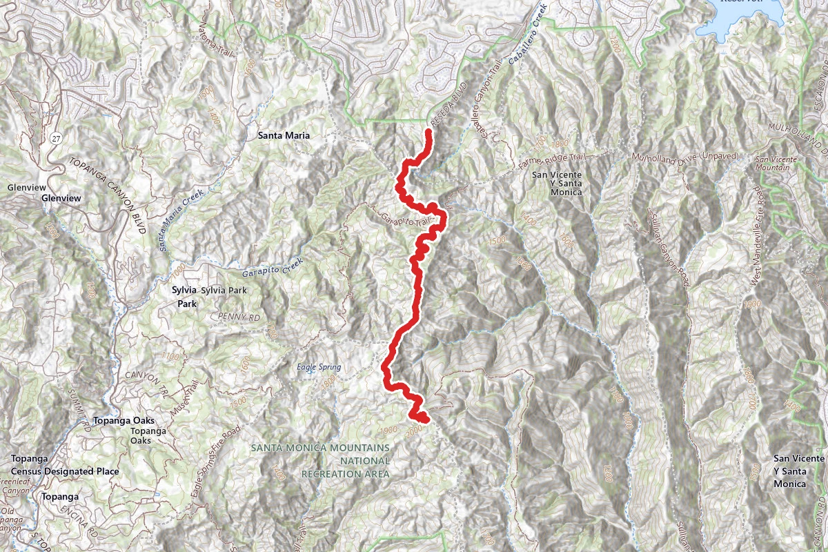 Temescal Peak via Temescal Canyon Road