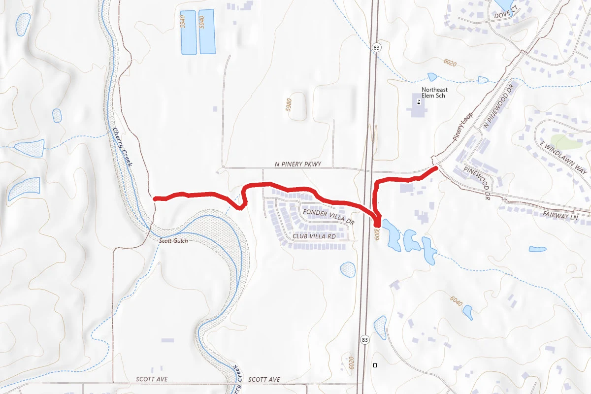 Cherry Creek Trail Pinery Connector