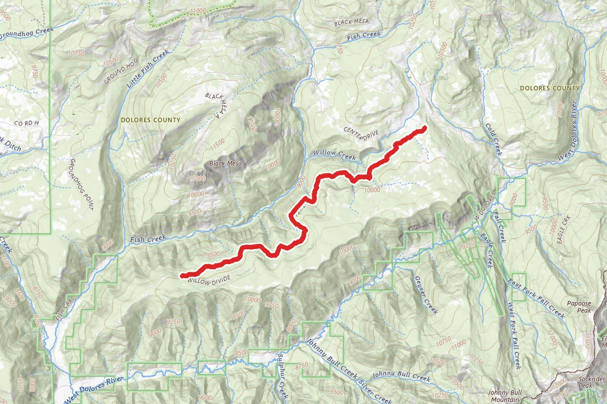 Willow Divide Ohv Trail
