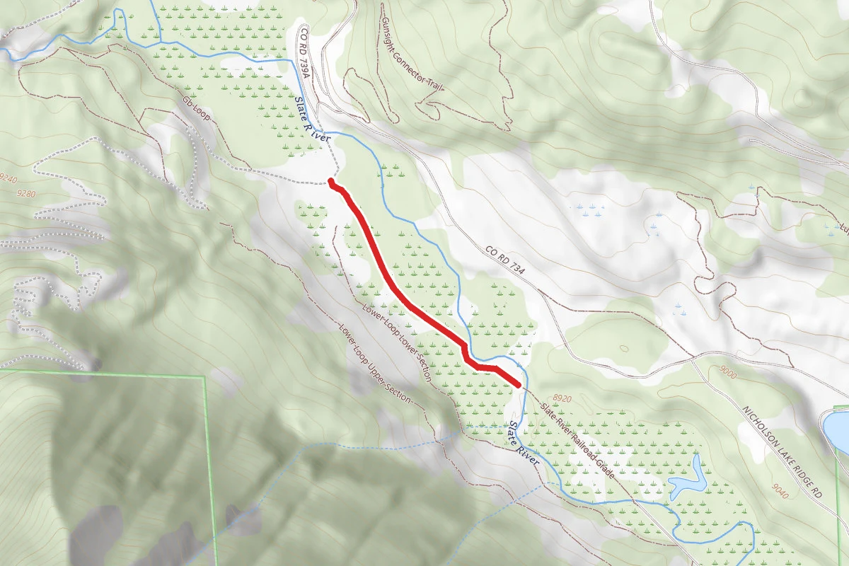 Slate River Railroad Grade Trail