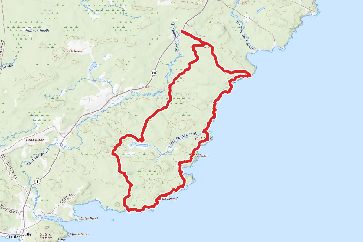 Cutler Coast Trail