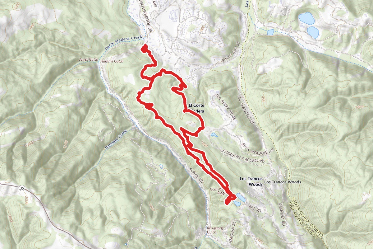 Arroyo, Old Spanish and Toyon Trail