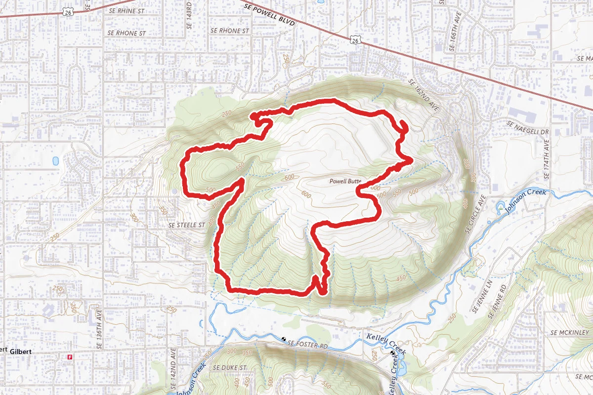 Wildhorse Trail, Orchard Loop, Pioneer Orchard, Cedar Grove, Elderberry, Old Holgate Trail