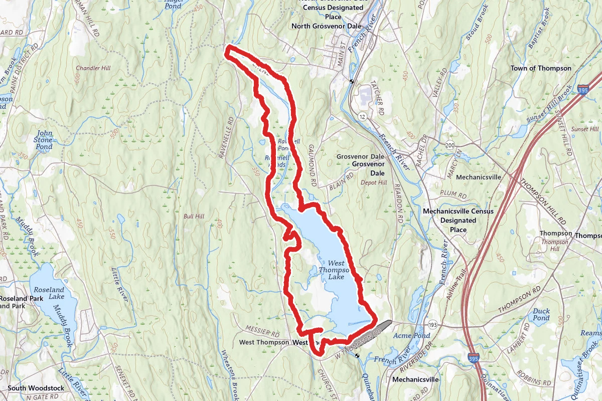 West Thompson Lake and Quinebaug River Loop