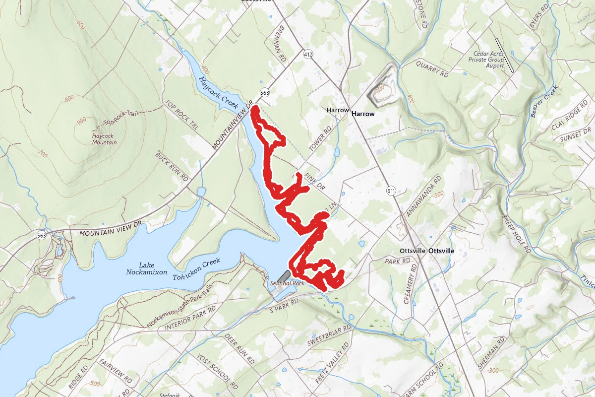 Jay Walk, South Park, Cold Spot and Hammer Trail