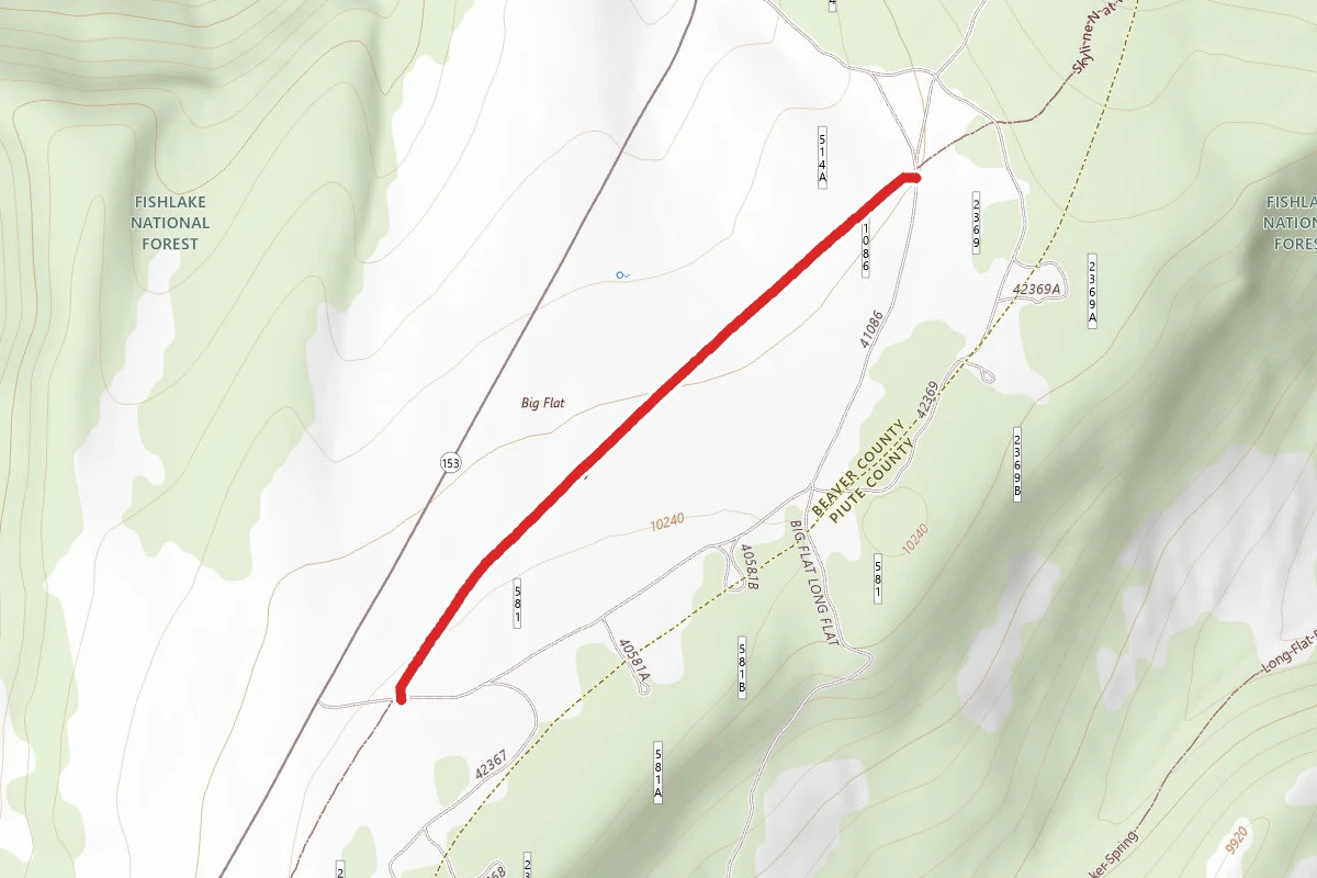 Road 575 to Big Flat