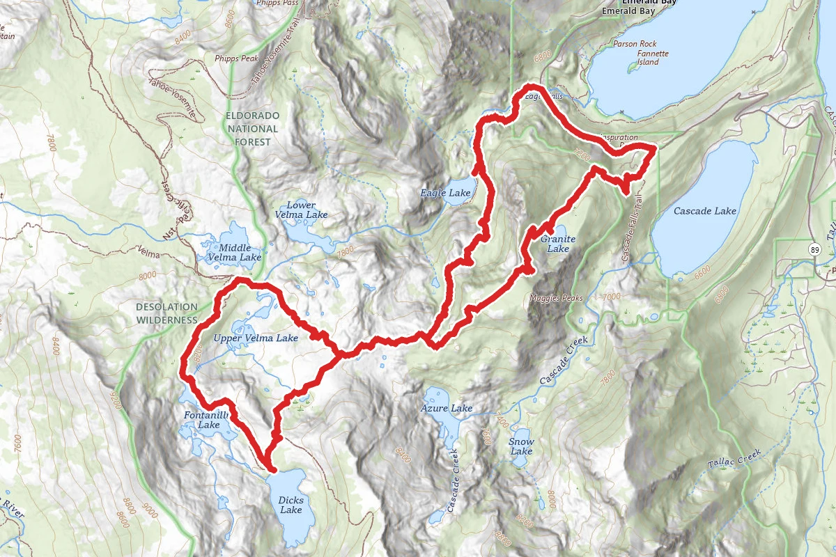 Granite Lake, Dick's Lake, Velma Lake, and Eagle Lake Loop