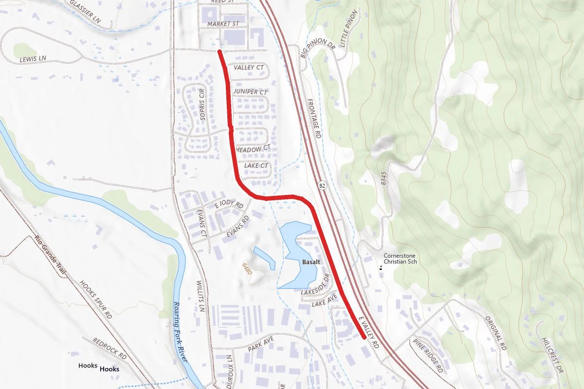 East Valley Road Bike Path
