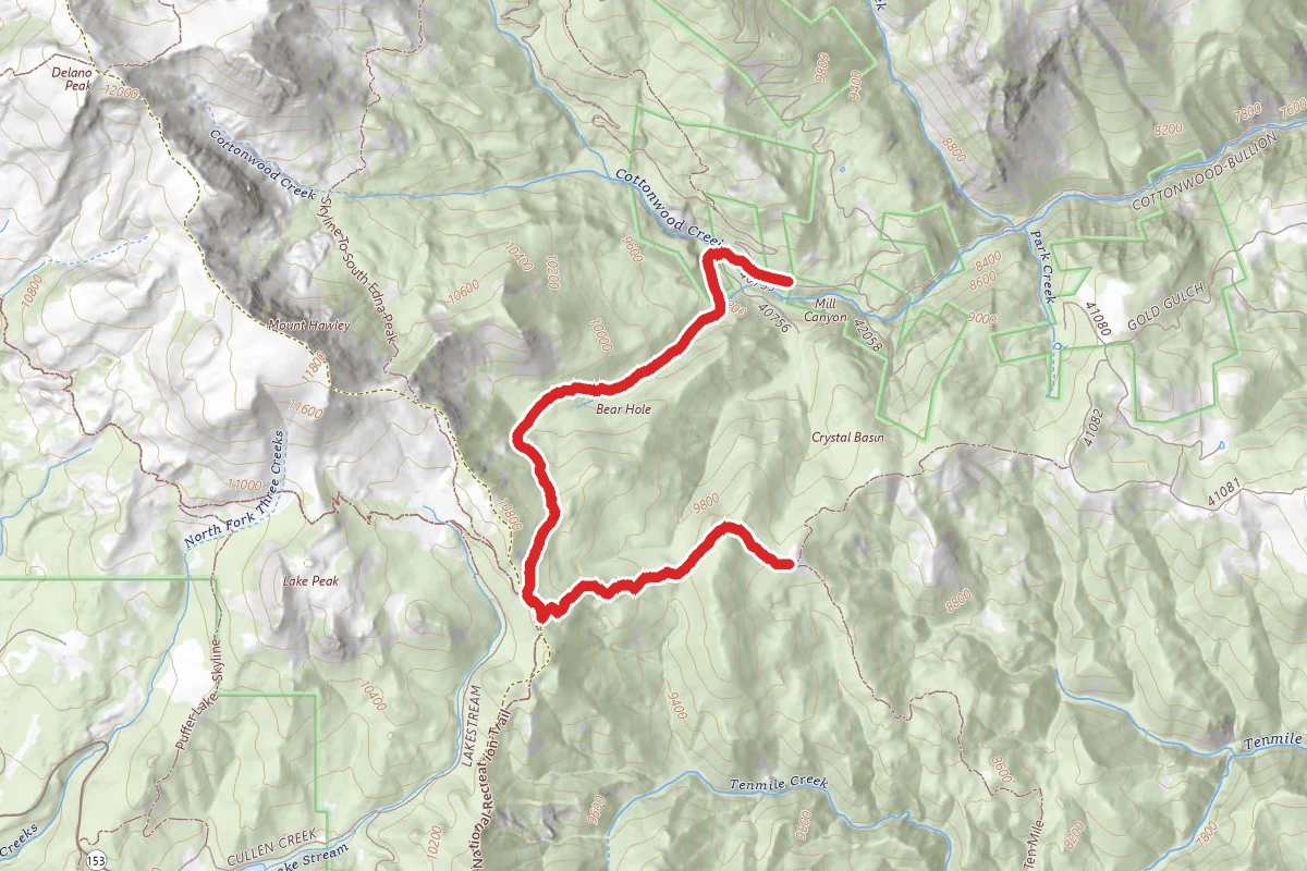 South Bullion to Gold Hill